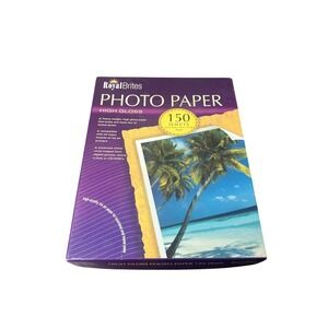 Royal Brites Ink Jet High Glossy Photo Paper 100 Sheets 8.5" x 11" Heavy Weight